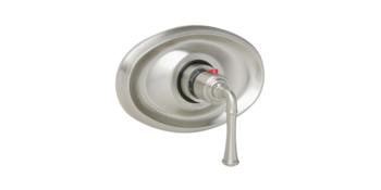 Phylrich - 3Ring 3/4 Inch Thermostatic Shower Trim - Straight Lever Handle