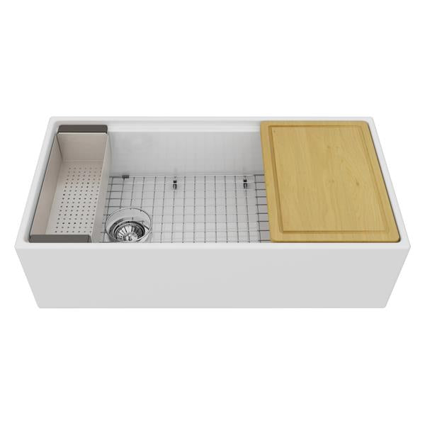 Cheviot - Ducasse 36 Inch Fireclay Kitchen Workstation