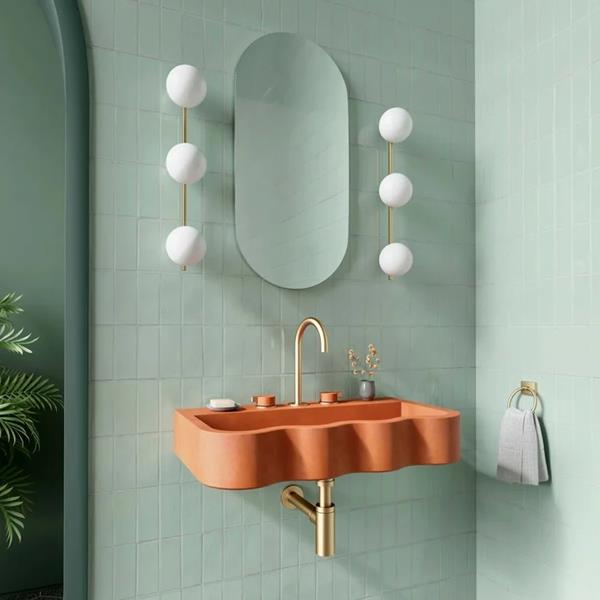 Kast - Dune Countertop/Wall Mount Basin, Includes Wall Brackets