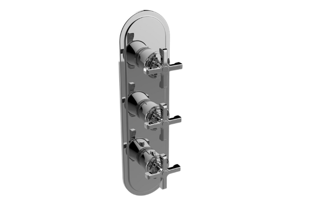 Graff - Vignola Traditional M-Series Valve Trim with Three Handles
