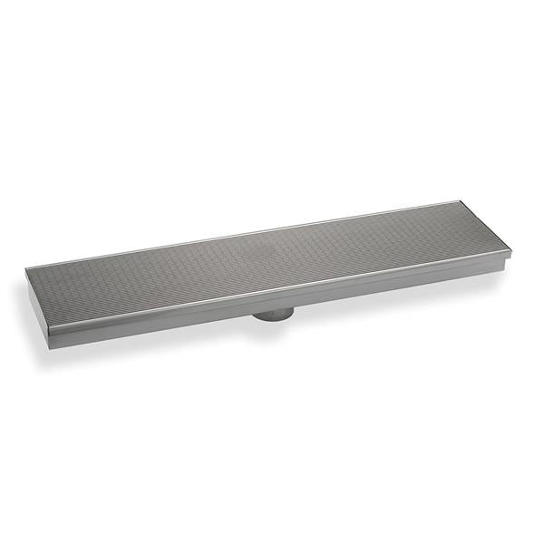 Infinity Drain - 42 Inch ELV Series Complete Kit with 12 Inch Wedge Wire Grate