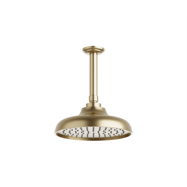 Artos - Classic 8 Inch Rain Shower Head on Ceiling Mount Arm