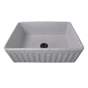 Nantucket Sinks - 30-Inch Farmhouse Fireclay Sink with Pietra Sarda Finish