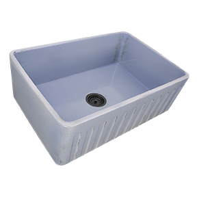 Nantucket Sinks - 30-Inch Farmhouse Fireclay Sink with Shabby Sugar Finish