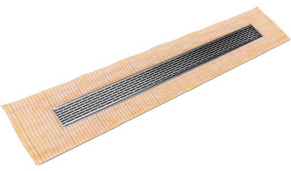 Infinity Drain - 36 Inch FCS Series Complete Kit with 2 1/2 Inch Perforated Offset Slot Grate
