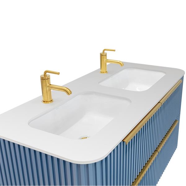 Lacava - Flutti Countertop For Vanity Flt-W-48D With A Cut-Out For Sinks H270 - W:48 Inch X D:22 Inch.