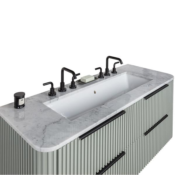 Lacava - Flutti Countertop For Vanity Flt-W-60S With A Cut-Out For Sinks H270, 5260, 5460 Or Ct58Un. W:60 Inch X D:22 Inch.