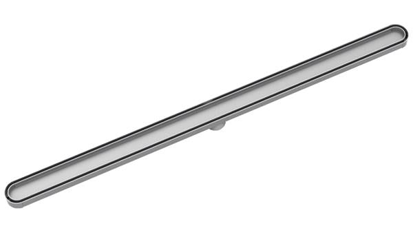 Infinity Drain - 48 Inch FX Series Complete Kit with Disco-Rectangle Tile Insert Frame