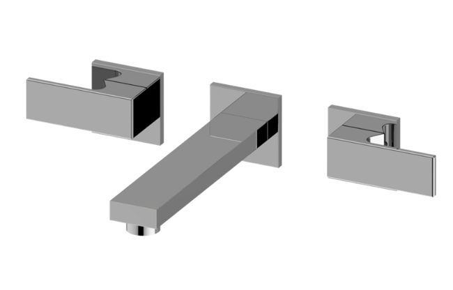 Graff - Incanto Three-Hole Wall-Mounted Tub Filler with 7-3/16 Inch spout - Trim Only