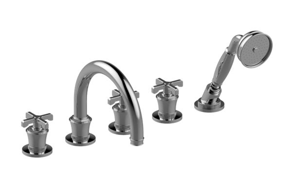 Graff - Vignola Roman Tub Set Cross Handle