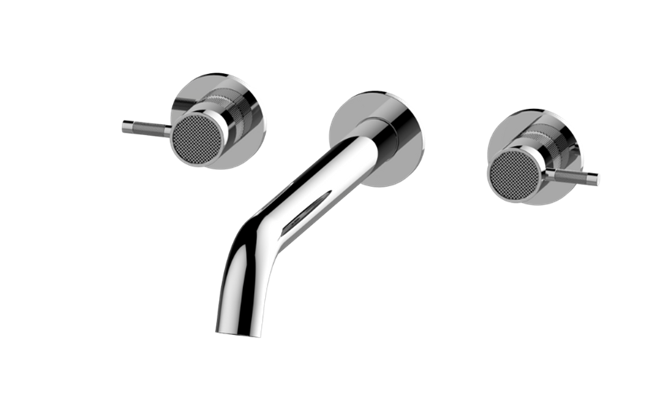 Graff - Cameo Three-Hole Wall-Mounted Tub Filler with 12 Inch spout - Trim Only