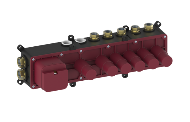Graff - Riva Thermostatic 4-Button Broad Knob Rough Valve
