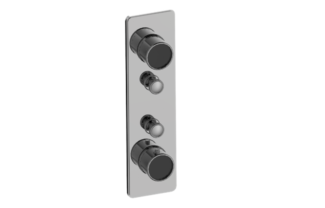 Graff - Riva Traditional 2-Button Split Knob Vertical Trim