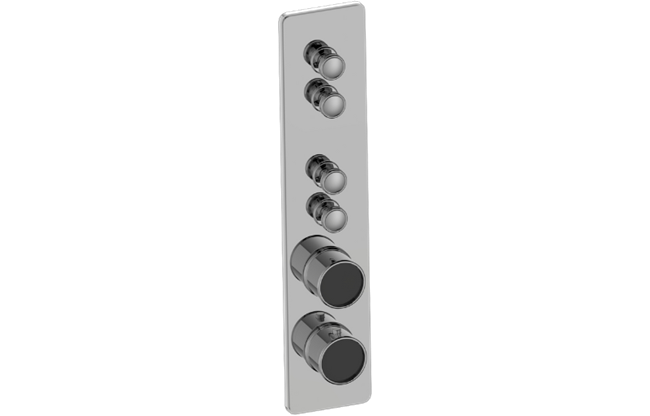 Graff - Riva Traditional 4-Button Paired Knob Vertical Trim