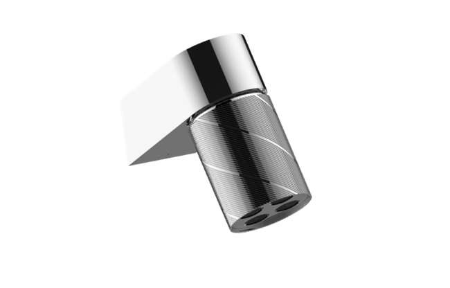 Graff - Riva Wall-Mount Contemporary Oblique Knurl 4-Spray Showerhead