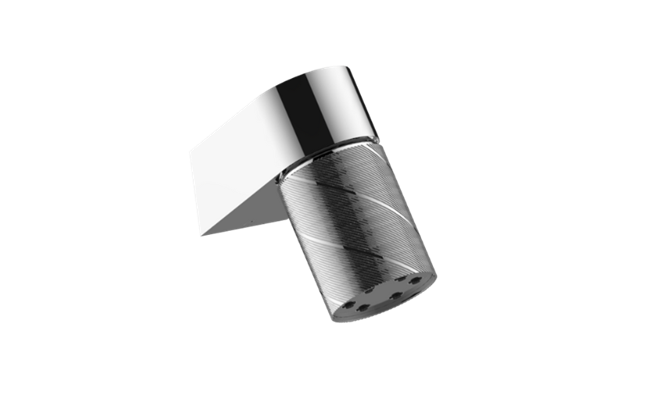 Graff - Riva Wall-Mount Contemporary Oblique Knurl 6-Jet Showerhead