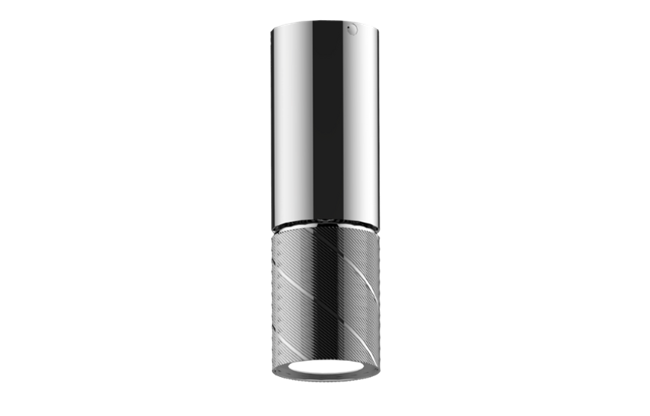 Graff - Riva Ceiling-Mount Contemporary Oblique Knurl LED Fixture-REMOTE