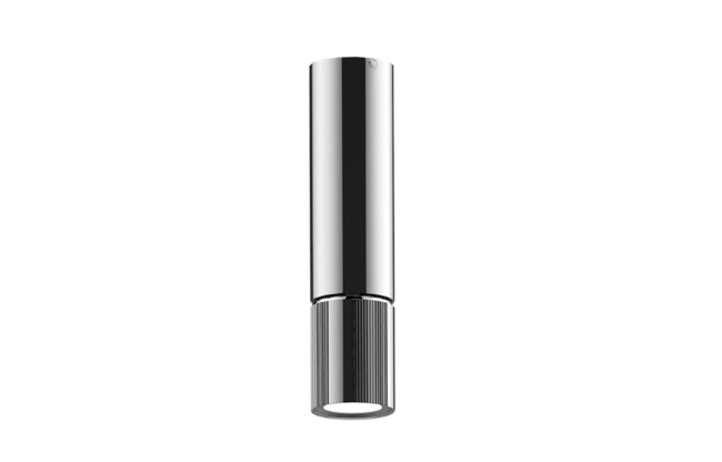 Graff - Riva Ceiling-Mount Contemporary Fluted Knurl LED Fixture-REMOTE