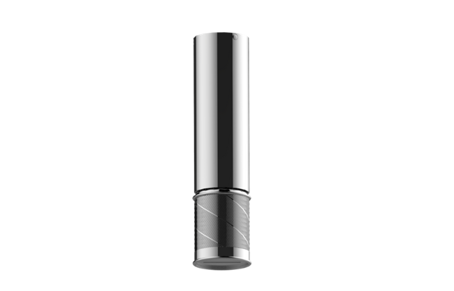 Graff - Riva Ceiling-Mount Traditional Oblique Knurl Cascade Showerhead