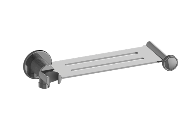 Graff - Riva Traditional Integrated Elbow, Bracket, Shelf, and Hook Diamond Knurled