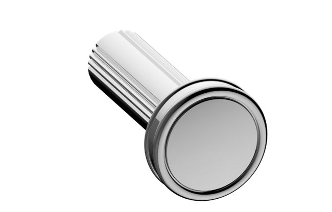 Graff - Riva Traditional Towel hook Fluted Knurled