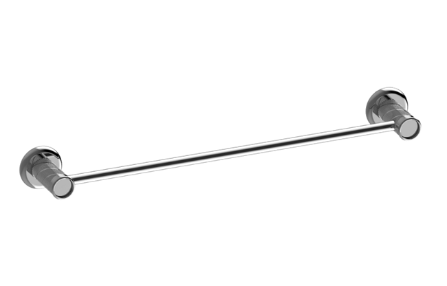 Graff - Riva Traditional 18 Inch Towel Bar Oblique Knurled