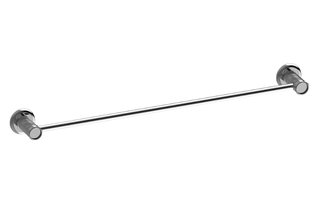 Graff - Riva Traditional 24 Inch Towel Bar Oblique Knurled