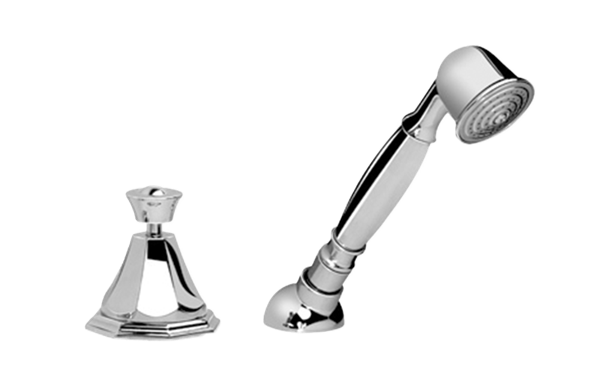 Graff - Topaz Deck-Mounted Handshower & Diverter - Trim Only