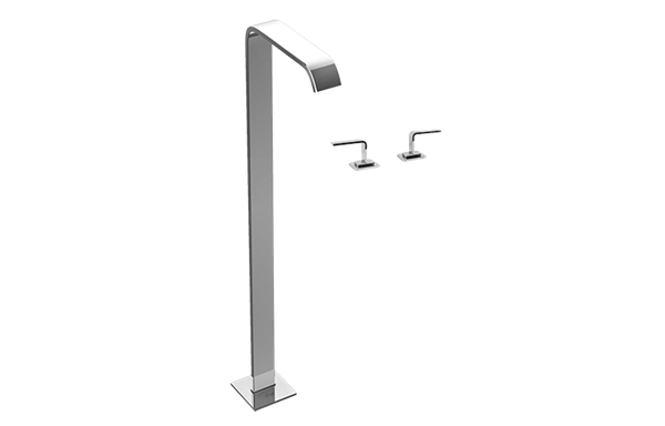 Graff - Immersion Floor-Mounted Vessel Filler - Trim Only