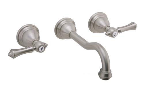 Clearance Graff - Adley Collection Wall-Mount Lavatory Faucet (7-5/8 Spout) Brushed Nickel