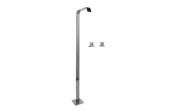Graff - Targa Floor-Mounted Vessel Filler w/Deck-Mounted Handles