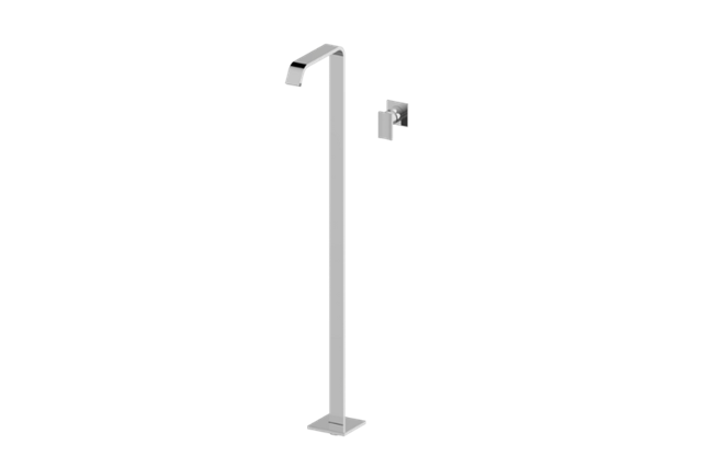 Graff - Targa Floor-Mounted Vessel Filler w/Deck-Mounted Handles
