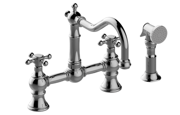 Graff - Adley Bridge Kitchen Faucet with Side Spray