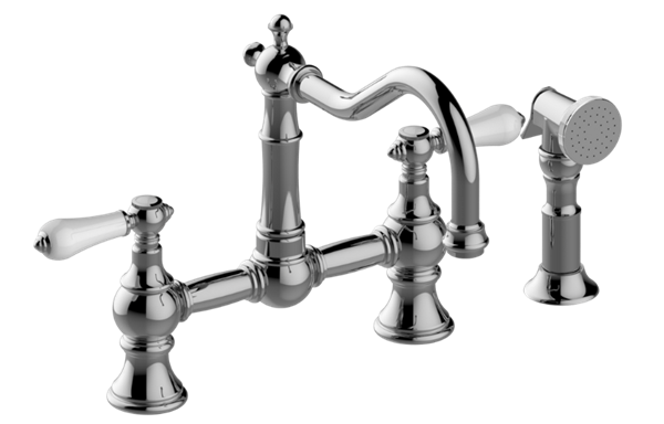 Graff - Adley Bridge Kitchen Faucet with Side Spray