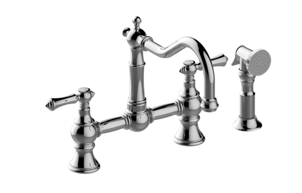 Graff - Adley Bridge Kitchen Faucet with Side Spray