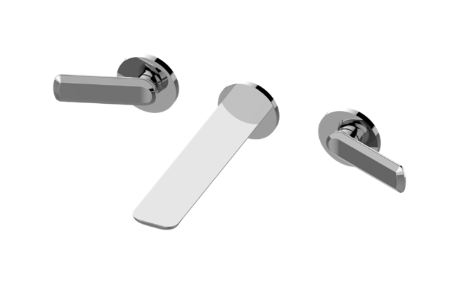 Graff - Sento Three-Hole Wall-Mounted Tub Filler with 7 Inch spout - Trim Only