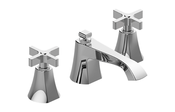 Graff - Finezza DUE Widespread Lavatory Faucet w/Cross Handle