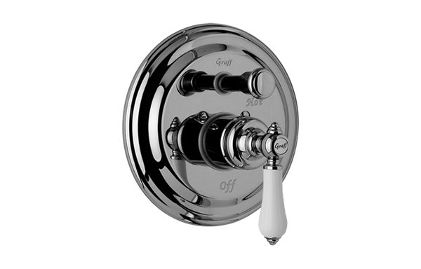 Graff - Adley Pressure Balancing Valve Trim with Handle and Diverter - Trim Only
