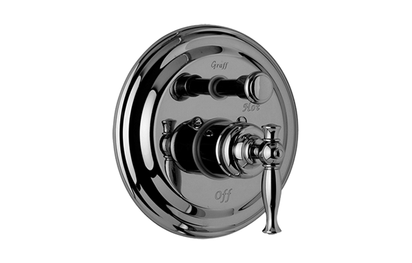 Graff - Lauren Pressure Balancing Valve Trim with Handle and Diverter - Trim Only