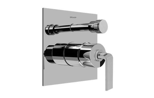 Graff - Immersion Pressure Balancing Valve Trim with Handle and Diverter - Trim Only