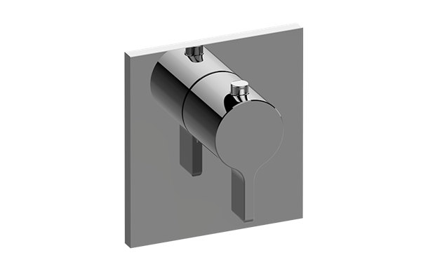 Graff - Terra Square M-Series Thermostatic Valve Trim Plate with Handle