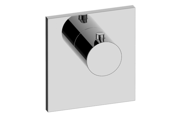 Graff - M.E. Square M-Series Thermostatic Valve Trim Plate with Handle