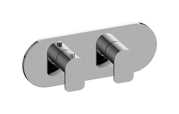 Graff - Sento Round M-Series Valve Trim with Two Handles (Horizontal Orientation)