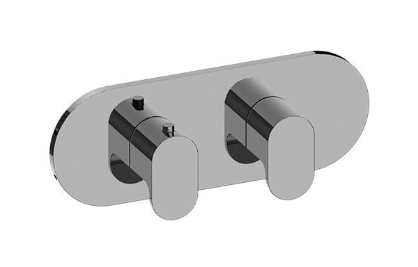 Graff - Ametis Round M-Series Valve Trim with Two Handles (Horizontal Orientation)