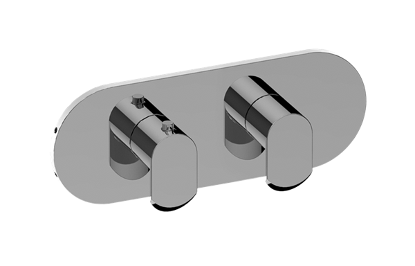 Graff - Phase Round M-Series Valve Trim with Two Handles (Horizontal Orientation)