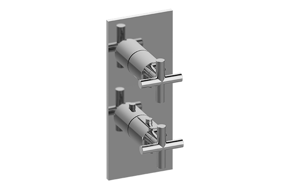 Graff - M.E./Terra Square M-Series Valve Trim with Two Handles