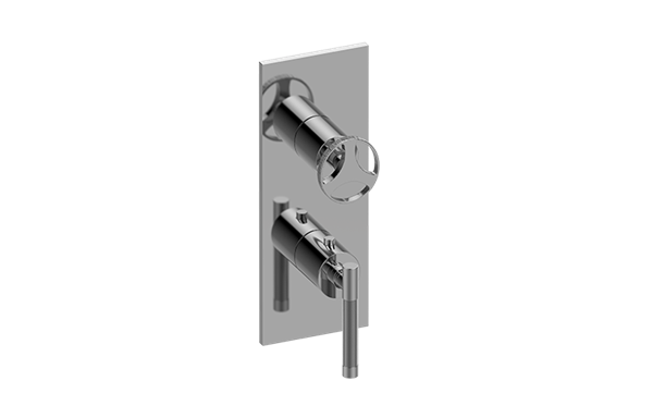 Graff - Harley Square M-Series Valve Trim with Two Handles