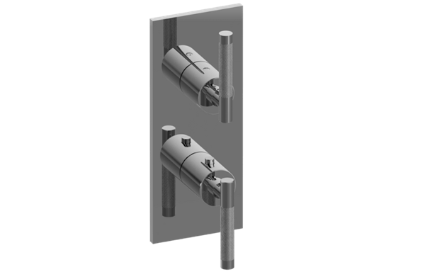 Graff - Harley Square M-Series Valve Trim with Two Handles