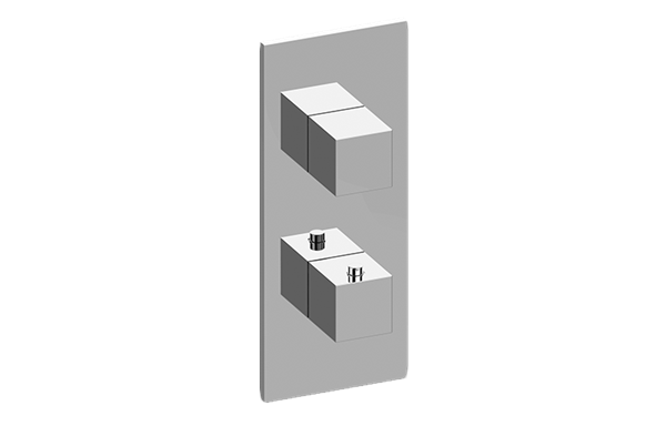 Graff - Incanto Square M-Series Valve Trim with Two Handles