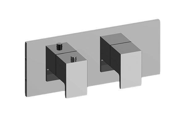 Graff - Solar Square M-Series Valve Trim with Two Handles (Horizontal Orientation)